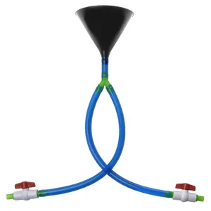 23.5英寸扭结自由管双头啤酒饮用管漏斗带阀门成人大学派对啤酒饮用游戏