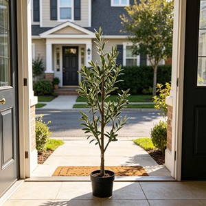 UV Resistant <b>Artificial</b> Olive Tree Faux <b>Potted</b> <b>Plant</b> <b>Large</b> Simulated Olive Tree <b>Outdoor</b> Indoor Landscape Decoration - Product Image 5