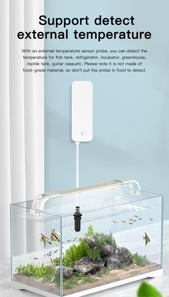 Smart Tuya Zigbee Temperature Humidity Sensor External Probe Smart Home ...