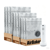 Kit de sacs de compression sous vide personnalisables avec pompe électrique USB, sacs de rangement pour économiser de l'espace pour la literie et les vêtements
