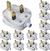 UK British Incassable Type G Cuivre Rewireable Plug BS1363 UK Power Plug Insert 13A Fusible Plug