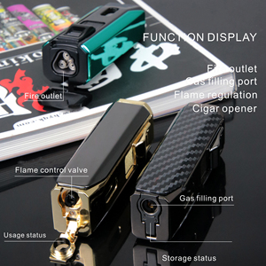 Debang <span class=keywords><strong>Torch</strong></span> nhẹ hơn <span class=keywords><strong>2025</strong></span> Sản phẩm mới Ba Ngọn Lửa Windproof xì gà nhẹ hơn - Product Image 6