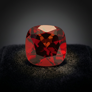 Precio de fábrica al por mayor almandino/granate rojo zambiano 12mm corte de cojín piedra preciosa suelta facetada de alta calidad por quilate IGI - Product Image 2
