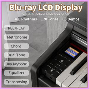 Piano Digital con 88 Teclas Contrapesadas, Piano Vertical de 88 Teclas en Venta - Product Image 2