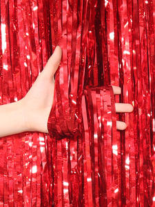 Cortina de Lluvia Láser Brillante de 1m*2m, Decoración para Fiestas de Cumpleaños, Accesorios para Decoración de Fondo de Bodas - Product Image 5