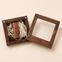 Boîte à chocolats de luxe en bois MDF à 36 compartiments, gravée au laser, avec jointure naturelle et fermoir métallique, pour confiseries