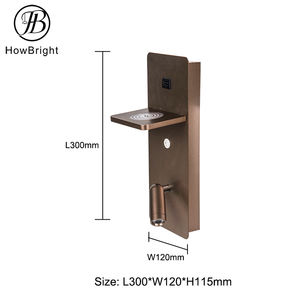 Moderna casa interna hotel senza fili di ricarica comodino <span class=keywords><strong>testiera</strong></span> led lampada da parete da lettura con Wireless e USB - Product Image 5