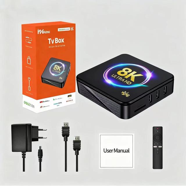 196 KING ATV TV Box Android 14 Quad Core 4K 2GB+16GB Dual WiFi Voice Control Private Model Streaming Media Player