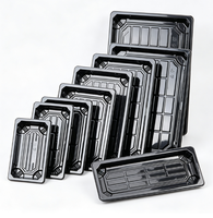 Boîte à sushi et sandwich en plastique PET jetable de qualité alimentaire avec logo personnalisé du fabricant Bingo, gaufrage, conteneur d'emballage alimentaire portable