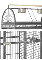 Vente en gros Aier B020 – Housse de cage à oiseaux carrée, durable et élégante, en acier inoxydable, 1,5 kg, pour canaris et perroquets, toutes saisons, maison et bureau