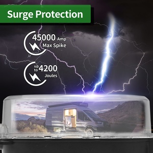 Protecteur de surtension intelligent portable RV Surge Guard 50 ampères <span class=keywords><strong>pour</strong></span> remorque, <span class=keywords><strong>camping</strong></span>-<span class=keywords><strong>car</strong></span>, NEMA 14-50, dispositif de test de <span class=keywords><strong>circuit</strong></span> RV - Product Image 6