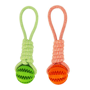 Kangdarpet Durable Non-Toxic Rubber & Cotton Rope <b>Dog</b> Chew <b>Toy</b> | Colorful <b>Interactive</b> Teething Training <b>Toy</b> for Puppies & <b>Dogs</b> - Product Image 2