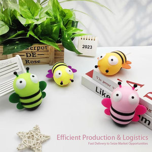 Jincan Nuevo Juguete Antiestrés de Abeja, Juguete de Ventilación con Forma de Abeja, Juguete de Peluche de Dibujos Animados Divertido con Rebote de Harina - Product Image 4