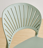 Chaise de bar haute en plastique ajourée avec dossier, design professionnel, vente en gros