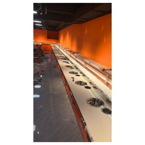 Restaurant-Edelstahl-Drehtisch-Förderbandsystem mit Einstellbarer Geschwindigkeit und 50kg/m Kapazität - Product Image 6
