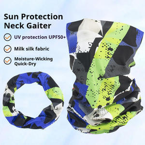 غطاء رقبة مخصص بطباعة الشعار من الشركة المصنعة، حماية من الأشعة فوق البنفسجية UPF 50+، قناع وجه للدراجات، باندانا فائقة المرونة من السباندكس - Product Image 5