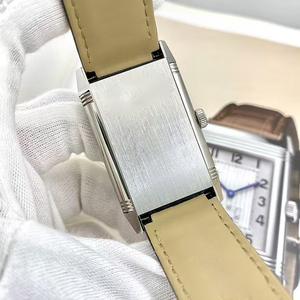 Reloj de edición limitada mecánico automático con correa de cuero genuino marrón, esfera blanca, caja plateada y cristal de zafiro de alta calidad 2026 - Product Image 5