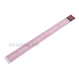 Kearing Flexible Rigid Pattern Grading Fashion Design Ruler with Protractor for Sewing Area # 8005