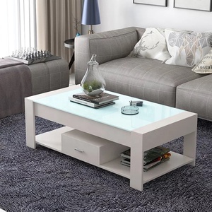 Hölzerne moderne Wohn-Esszimmer möbel <span class=keywords><strong>Set</strong></span> Wohnzimmer Glas Display TV-Schränke Seite Couch tische - Product Image 4