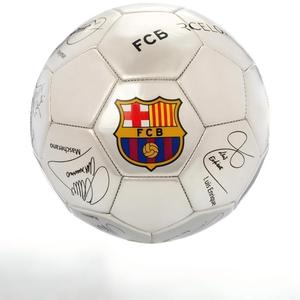 Balón de Fútbol <span class=keywords><strong>Barcelona</strong></span> Dorado Plateado de Alta Calidad Cosido a Máquina en PVC PU Tamaño 4/5 para Adultos y Niños, Entrenamiento y Competición - Product Image 2