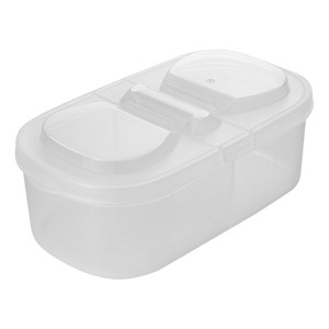 Food Storage Boxes Rectangle <b>Plastic</b> Lid With Compartment For Fridge Organizing Fruit Vegetables Camping Use - Product Image 5
