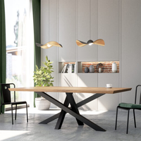 Base de table de restaurant en acier inoxydable robuste meubles de jambe d'araignée modernes pour salon pour restaurants et usage domestique