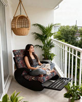 Fauteuil à bascule en bois de luxe nordique moderne, écologique et durable pour salon, bureau à domicile, hôtel, appartement, villa