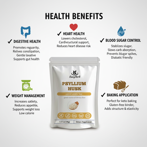 Pó de <span class=keywords><strong>Psyllium</strong></span> <span class=keywords><strong>Husk</strong></span> Sem OGM e Sem Aditivos para Substitutos de Refeição - Product Image 4