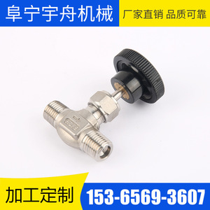 Vanne à opercule Yuzhou Machinery en acier inoxydable, corps forgé fileté, type coupant l'eau à traversage direct - Product Image 2