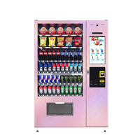 Distributeur automatique d'extérieur le plus vendu avec auvent, lecteur de cartes, accepteurs de billets et de pièces pour la distribution de snacks et de boissons