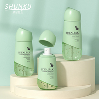 Bouteille de pulvérisateur de brume faciale cosmétique de luxe personnalisée conteneur 60 80 100ml bouteille de pompe de lotion de toner en plastique unique de voyage de crème solaire