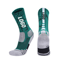Chaussettes de sport de haute qualité pour le basketball, antidérapantes, à compression, pour le football, chaussettes d'élite, en spandex/nylon/coton, respirantes
