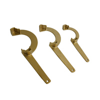 Clé à douille en laiton Nakajima 1,5'' 2'' 2,5'' pour raccord de conduite d'incendie / Clé de raccordement de tuyau d'incendie réglable