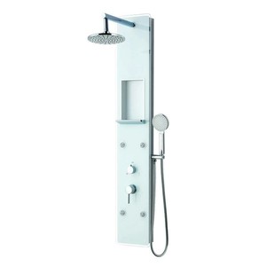 Colonna Idromassaggio Integrata Kaman-8800 Kamalu in PVC e Vetro Temperato per Accessori Doccia - Product Image 3