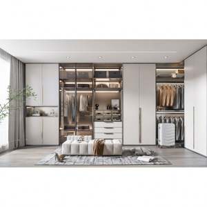 Muebles de Dormitorio Modernos y Duraderos Personalizados, Armario de Madera de Dos Puertas, Armarios Combinados, Armarios de Esquina - Product Image 2