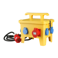 Boîte industrielle combinée avec prise électrique portable extérieure 6 voies étanche IP67
