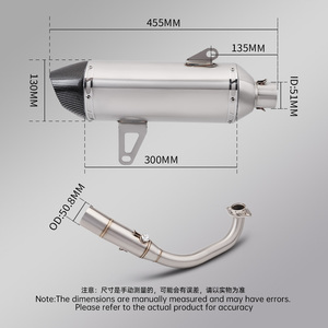 <span class=keywords><strong>Para</strong></span> XMAX300 250 <span class=keywords><strong>XMAX</strong></span> <span class=keywords><strong>300</strong></span> X MAX250 <span class=keywords><strong>Escape</strong></span> de motocicleta <span class=keywords><strong>Escape</strong></span> Moto silenciador Slip on 2017-2024 - Product Image 5