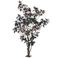 Arbre artificiel de magnolia détachable de grande taille RTS, 320 cm, décoration intérieure, Noël, fête de remise de diplôme, événementiel