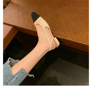 Sandalias planas con cabeza puntiaguda para mujer, zapatos de banda de una palabra de <span class=keywords><strong>moda</strong></span> romana, elegantes, para oficina, venta al por mayor, <span class=keywords><strong>verano</strong></span>, nuevas - Product Image 5