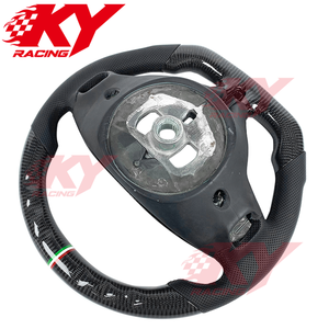 Accesorios Interiores para Automóviles Maserati Levante Ghibli Quattroporte, Volante de Fibra de Carbono con LED Personalizado en Cuero Genuino - Product Image 3