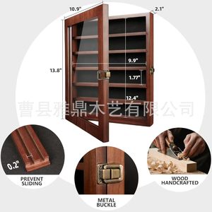 Wooden Multi Layer Knife Storage <b>Rack</b> Solid Wood Wall Mounted Removable <b>Shelves</b> Desktop Living Room Display <b>Rack</b> - Product Image 3