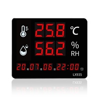 LX935 Digital Temperature Humidity Meter Industrial Workshop-Grade Large-Screen Instrument Time Display Audio-Visual Alarm