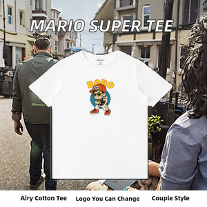 <strong>Mario</strong> <strong>Super</strong> 100% Cotton <strong>T</strong>-<strong>Shirt</strong> for Men Fashionable Short Sleeve Collar Combo with Woman Tee Top 180 Gram Fabric Weight - Product Image 3