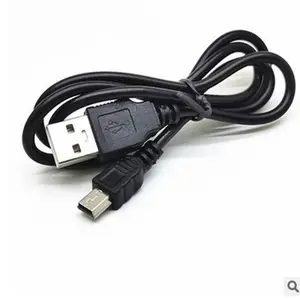 Cáp USB PVC Cáp Cổng Mini T Sang USB 5 Chân Cáp Sạc Cho Máy Ảnh Kỹ Thuật Số MP3 MP4 Truyền Dữ Liệu