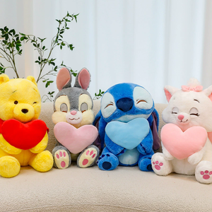 Oso de Peluche en Forma de Corazón, Muñecos de Gato y Conejo, Almohadas de Peluche, Regalos de San Valentín - Product Image 2