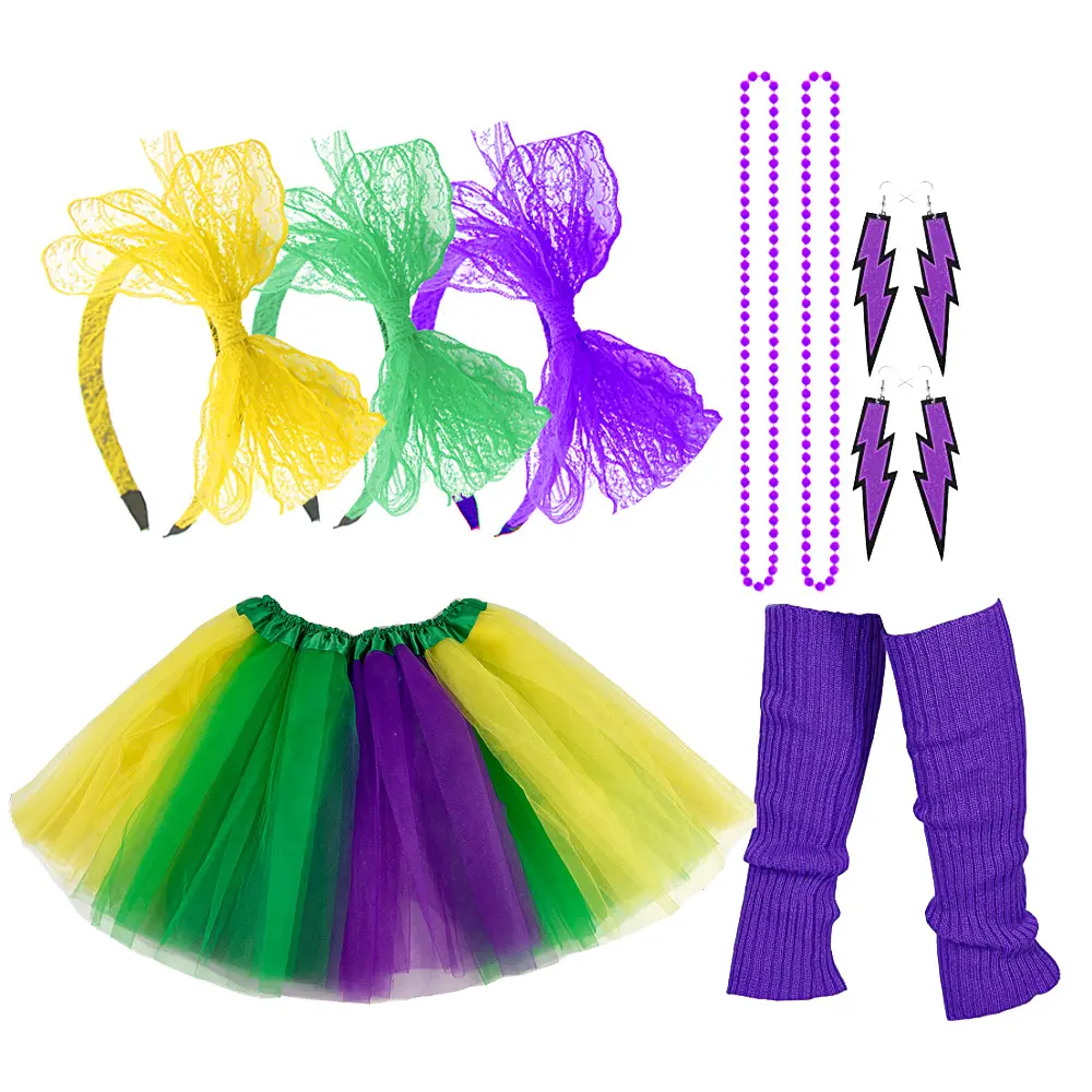 Conjunto de disfraces de Carnaval de Nueva York, conjunto de ropa de Cosplay de Mardi Gras, tutú, leggings, gran oferta