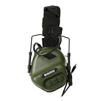 Casque tactique de protection auditive pliable et léger pour la chasse en extérieur