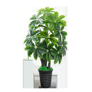 S02118 Tanaman Hias Buatan, Pohon Tiruan Pohon Palem <span class=keywords><strong>Hawaii</strong></span>, Tanaman Ficus Bonsai, Pohon Palem Pisang
