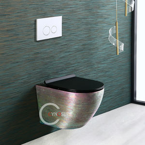 Nouvelle conception de toilettes murales de luxe en céramique, vente en gros - Product Image 3