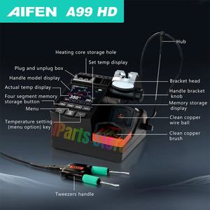 Estación de Soldadura de Precisión IPARTS AIFEN A99HD con Pinzas y Cabezal <span class=keywords><strong>C210</strong></span>/C245, Estación de Retrabajo Electrónico - Product Image 4